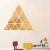 16 Pcs/set Triangular Mirror Sticker 3d Acrylic Mirrored