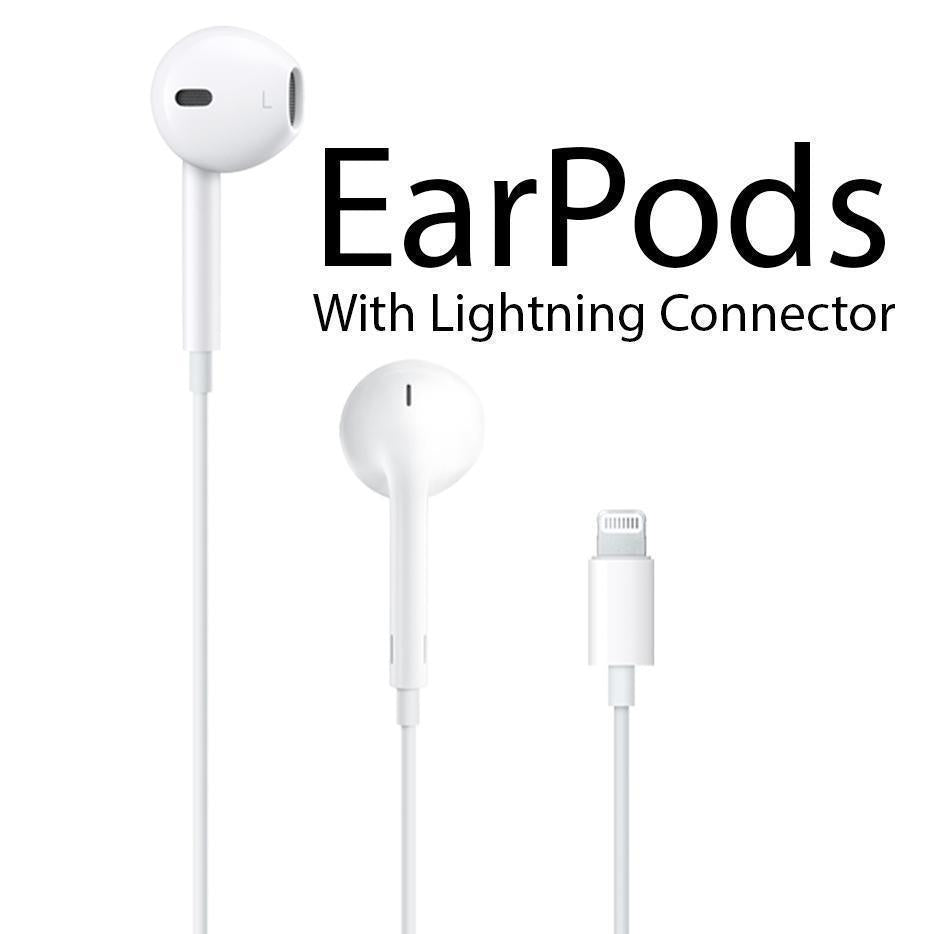 Ear Pods With Lightning Connector Headphone Plug Handsfree / Earphones - White