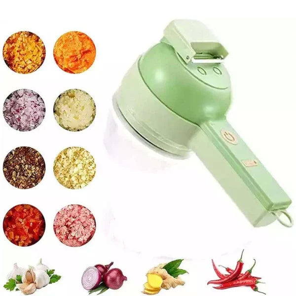 4 In 1 Handheld Electric Vegetable Cutter