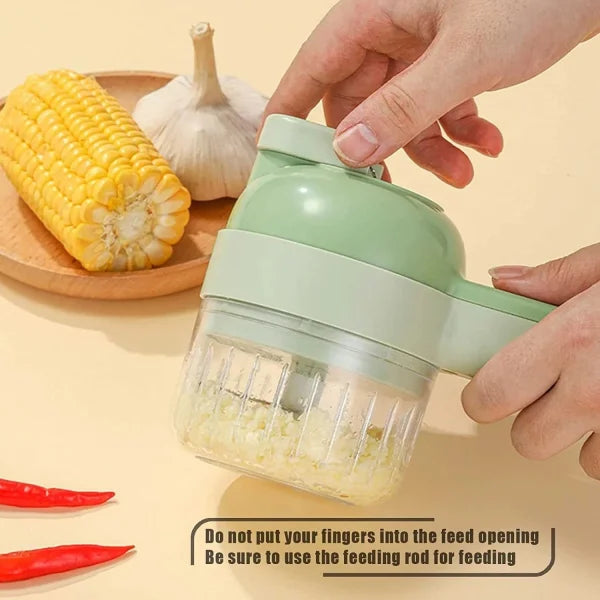 4 In 1 Handheld Electric Vegetable Cutter