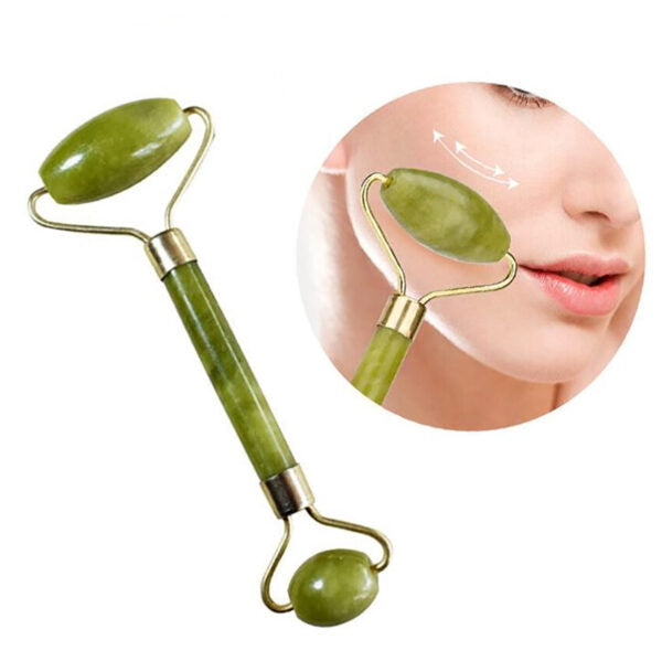 Facial Massage Jade Roller Double Heads Jade Stone