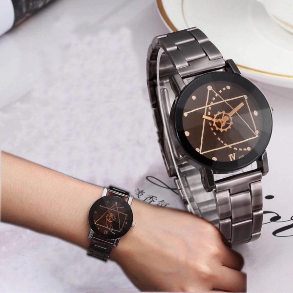 Stainless Steel Quartz Wrist Watch For Men