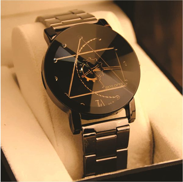 Stainless Steel Quartz Wrist Watch For Men